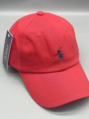 Polo by Ralph Lauren Coral-Red Classic Pony Cotton Cap